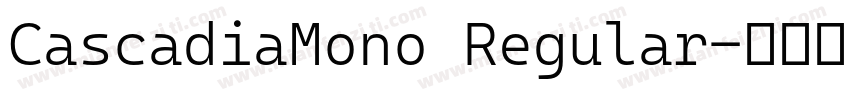 CascadiaMono Regular字体转换